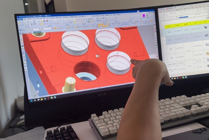 Mold design is being done in the office